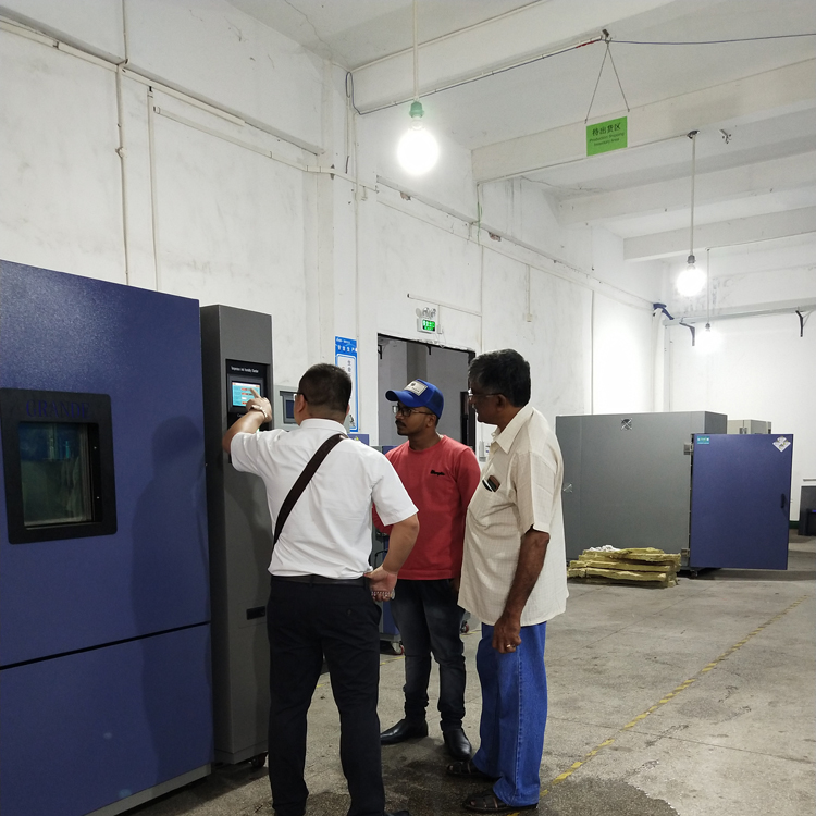 Indian customers tested Grande test chamber at our company